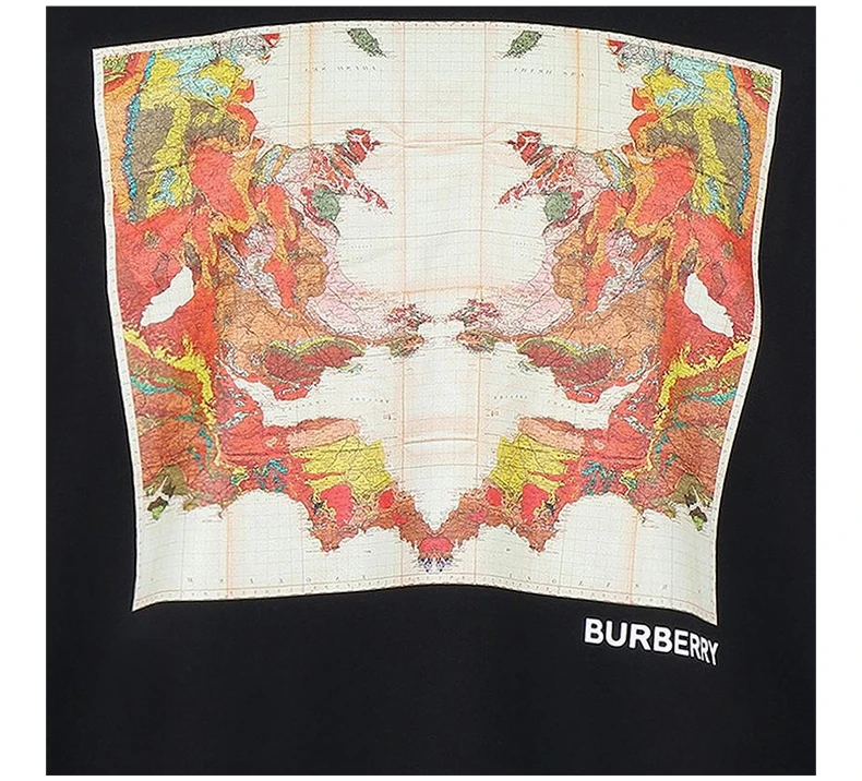 商品Burberry|BURBERRY 黑色男士T恤 8057532,价格¥2388,第8张图片详细描述