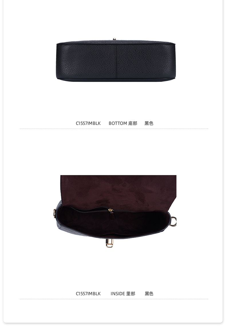 商品Coach|蔻驰Marlie系列女士PVC配皮旋钮手提单肩斜挎包,价格¥1244,第10张图片详细描述