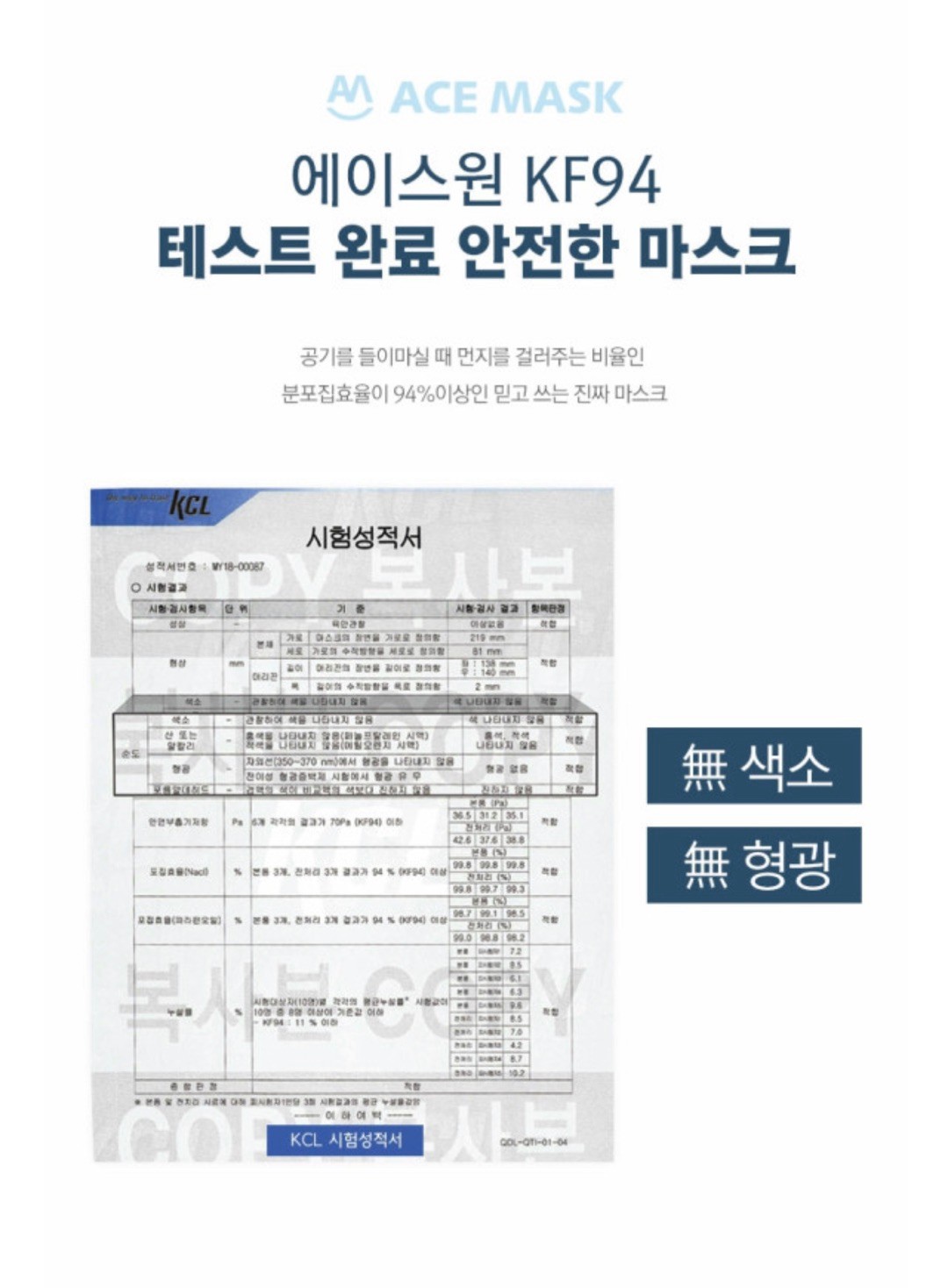商品ACE ONE MASK|【享贝家】（国内现货，下单后不能取消）100个/盒 韩国ACE ONE MASK 儿童KF-94口罩 白色  ACE ONE MASK KF94-S,价格¥117,第9张图片详细描述