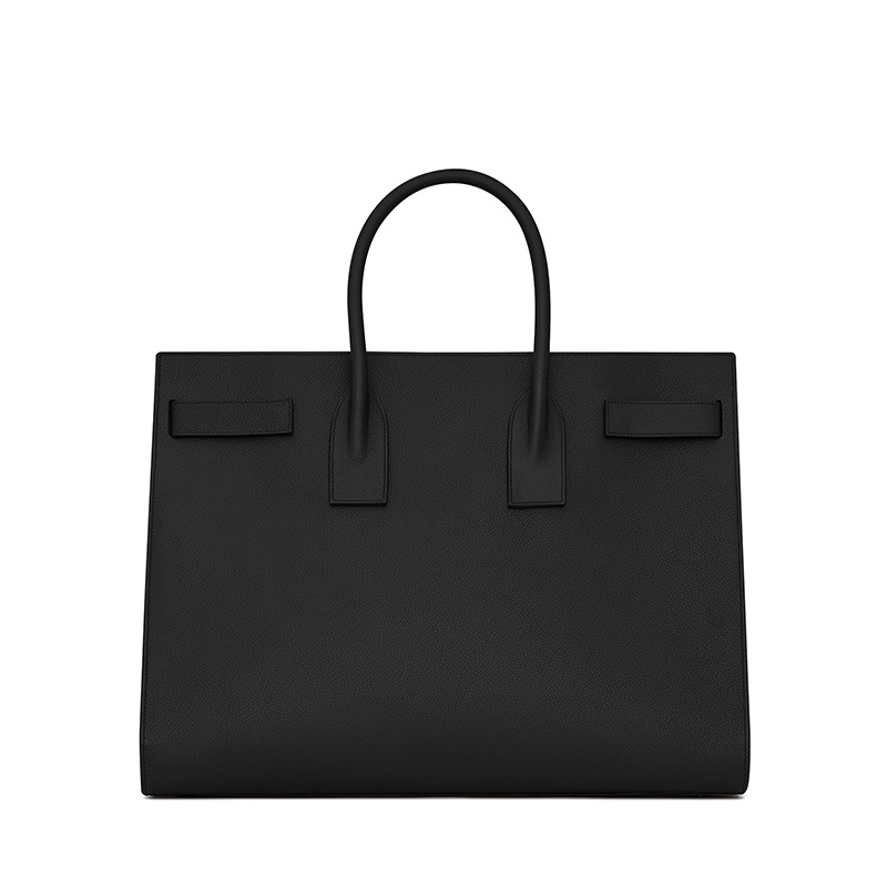 商品Yves Saint Laurent|SAINT LAURENT PARIS/圣罗兰 YSL 男士大号黑色小牛皮锁头日用手提斜挎单肩包441571B681U1000,价格¥24116,第3张图片详细描述