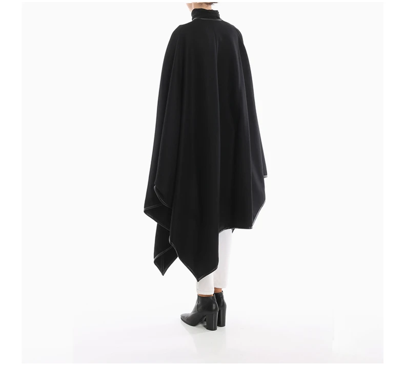 商品PINKO|PINKO 女黑色女士斗篷 1B144R-6192Z99,价格¥1755,第7张图片详细描述