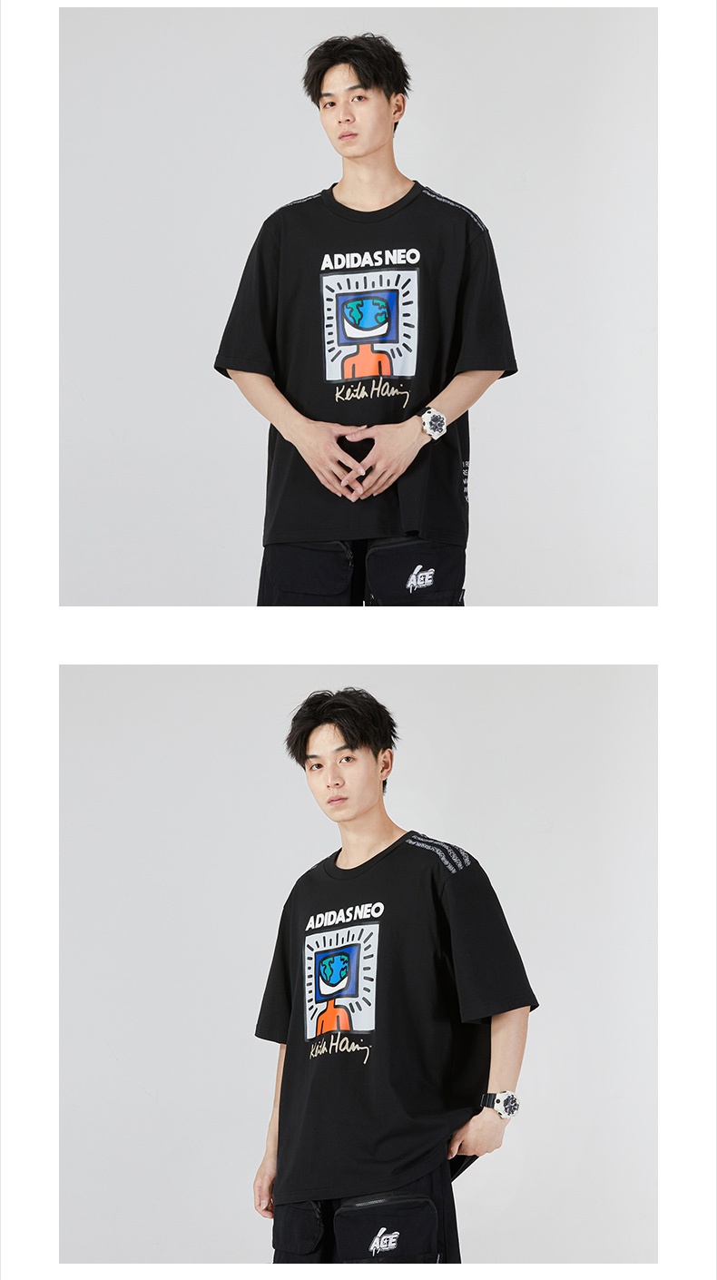 商品[国内直发] Adidas|U KH EARTHD T男女情侣款运动休闲T恤,价格¥185,第3张图片详细描述
