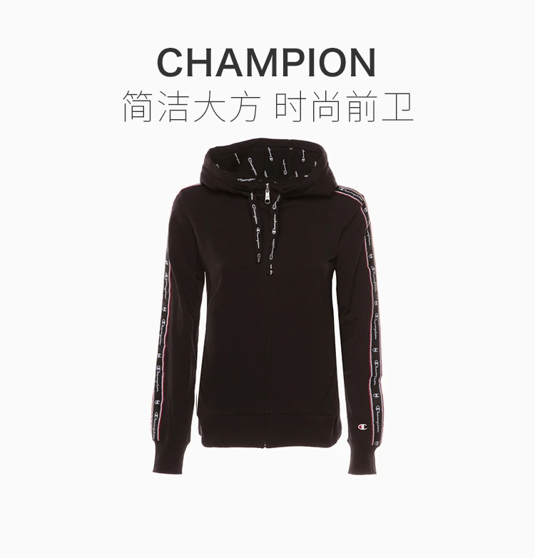 商品CHAMPION|Champion 女士黑色连帽上衣 111420-KK001,价格¥287,第2张图片详细描述