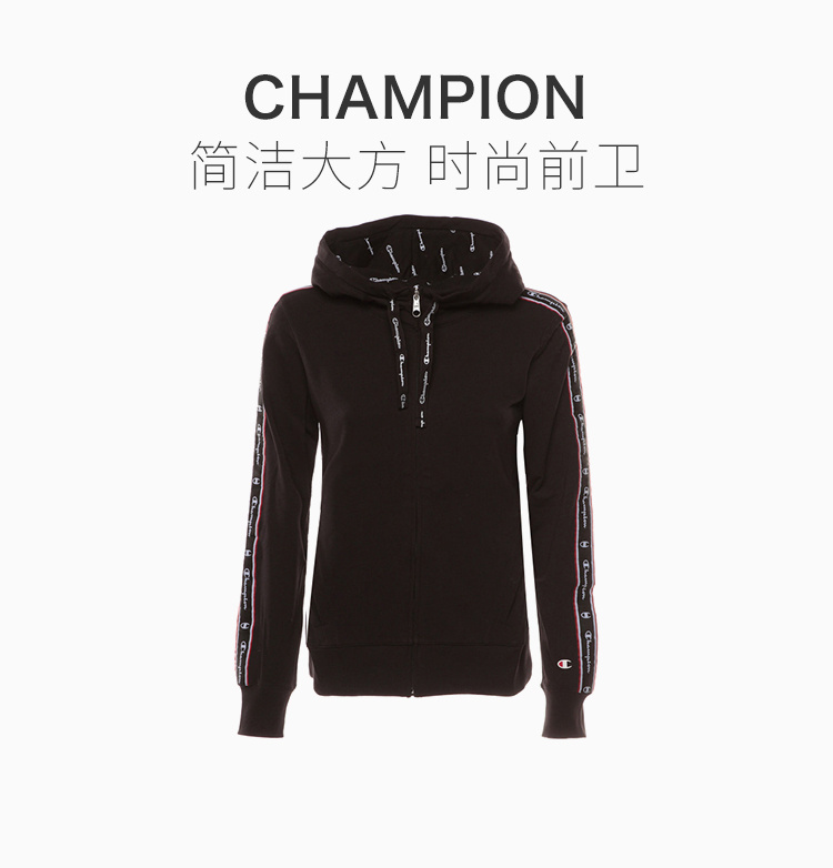 商品[国内直发] CHAMPION|Champion 女士黑色连帽上衣 111420-KK001,价格¥353,第1张图片详细描述