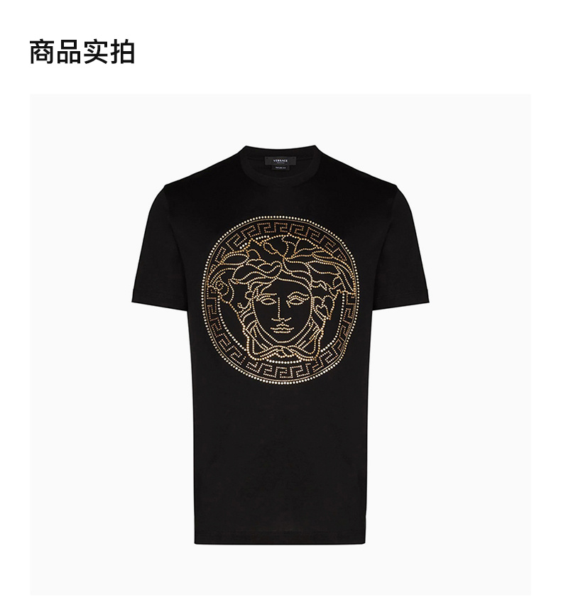 商品Versace|VERSACE 黑色男士T恤 A77987-A201952-A1008,价格¥2381,第5张图片详细描述