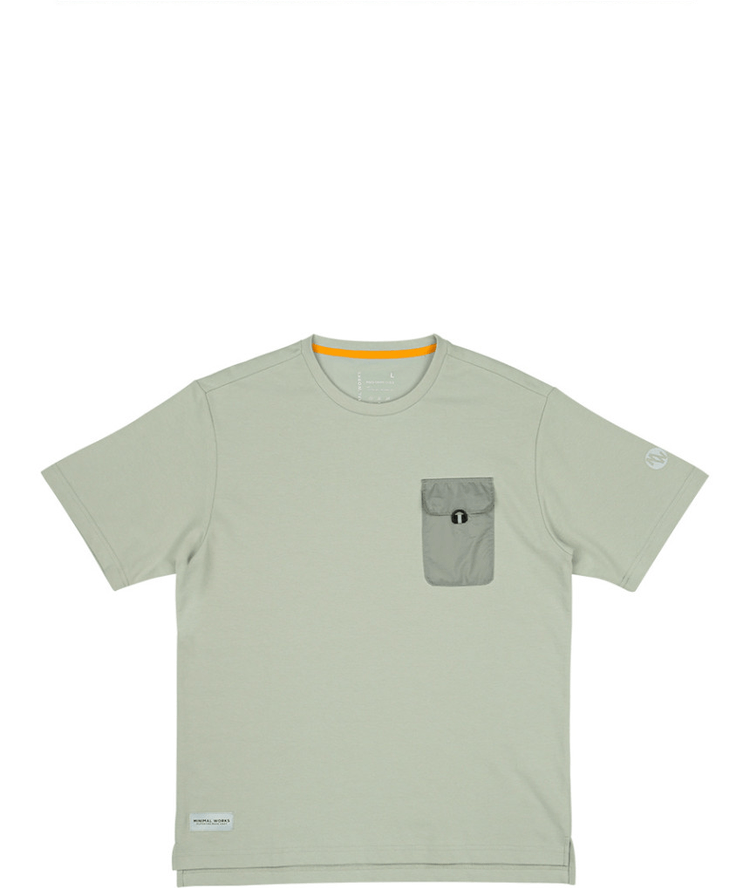 商品Minimal Works|【Brilliant|包邮包税】极简主张 圆领短袖T恤-浅天蓝色 清新休闲短袖 5688394185,价格¥476,第9张图片详细描述