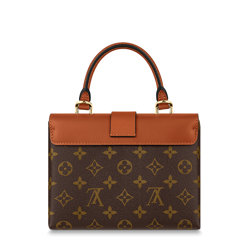 商品Louis Vuitton|【现货】路易威登 经典款LOCKY BB系列 女士棕色帆布老花印花配焦糖色皮革金扣金锁翻盖开合单肩斜挎手提包M44654,价格¥16296,第2张图片详细描述