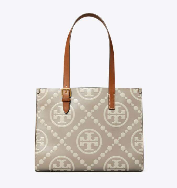 商品Tory Burch|汤丽伯奇女士T MONOGRAM 纹理皮革手提单肩包（香港仓发货）,价格¥3794,第8张图片详细描述