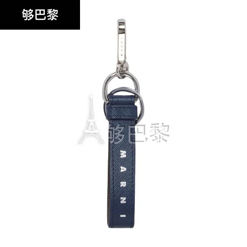 商品Marni|【预售】 男士 钥匙扣 十字纹皮革钥匙扣  MNI3F92QBLU ,价格¥2198,第2张图片详细描述