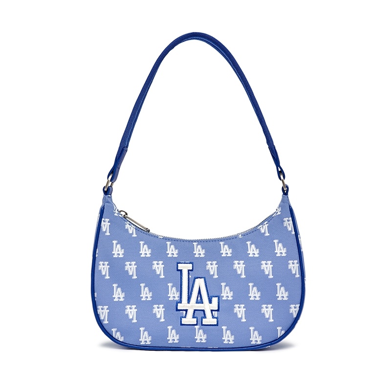 商品MLB|【享贝家】MLB  复古老花腋下包 洛杉矶道奇时尚休闲手提单肩包 浅钴蓝色  3ABQS012N-07CBL-FREE,价格¥491,第1张图片详细描述