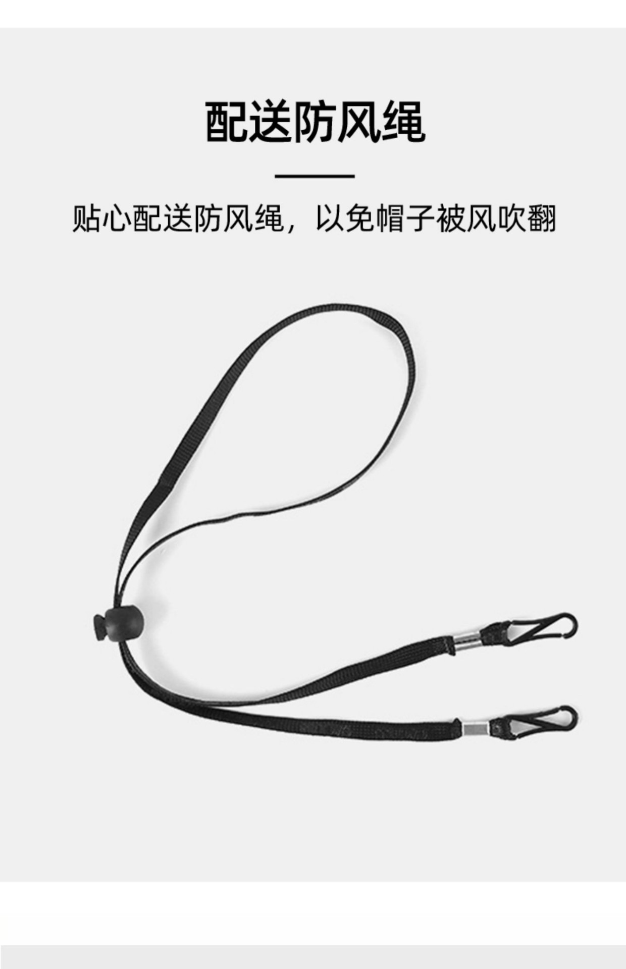 商品[国内直发] CACUSS|cacuss帽子女夏季太阳帽大头围渔夫帽户外遮阳帽防紫外线骑车防晒帽大檐,价格¥88,第9张图片详细描�述