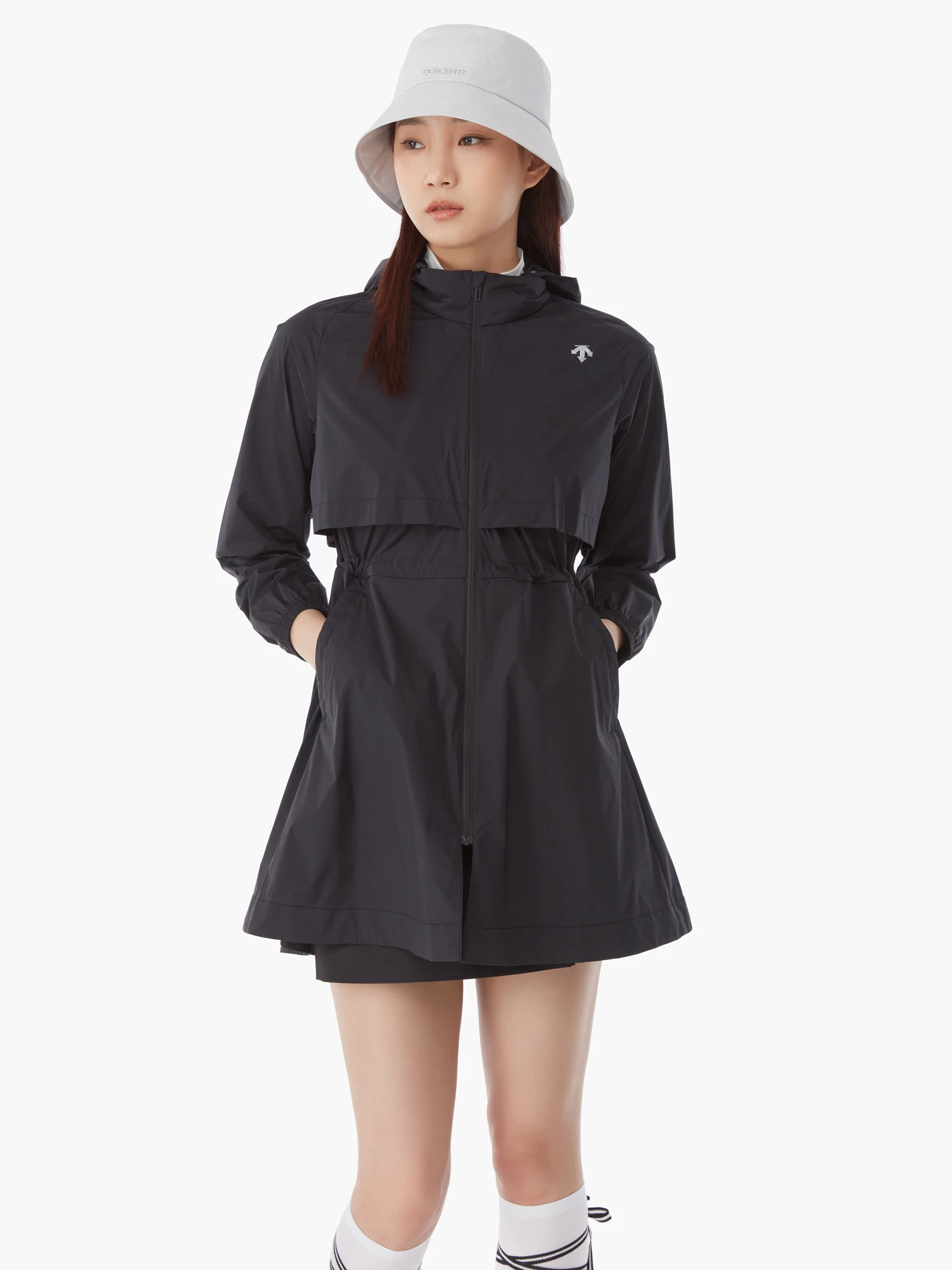 商品【预售商品15天发货】 DESCENTE|GOLF女性轻便长款外套适合春秋季节 DP12WFBL35-DBEG,价格¥1852,第13张图片详细描述