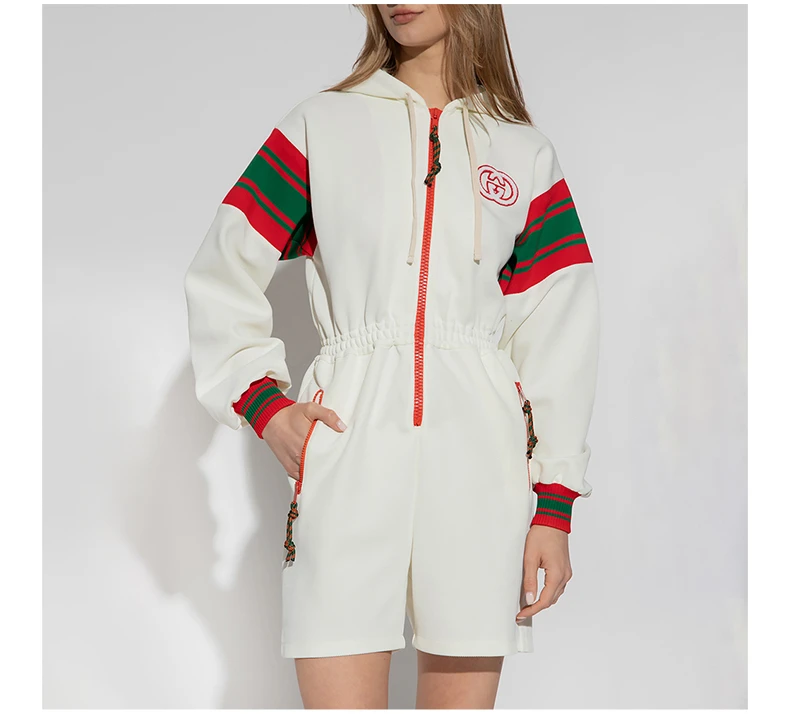 商品[国内直发] Gucci|GUCCI 米白色女士卫衣/帽衫 720582-XJEWO-9782,价格¥8323,第5张图片详细描述