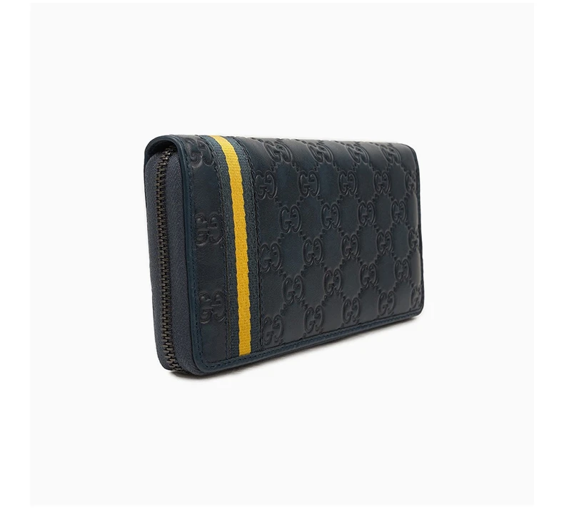 商品[国内直发] Gucci|GUCCI 男士蓝色牛皮手拿包长款钱夹 308009-A0VBR-4469,价格¥5001,第5张图片详细描述