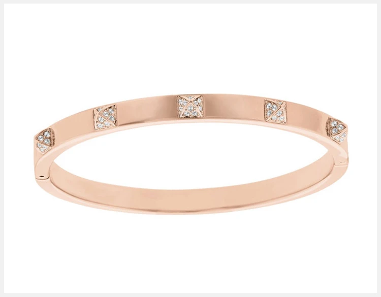 商品Swarovski|Swarovski 施华洛世奇 玫瑰金色手镯女PVD密镶内缀有小巧精致的女士手镯 5098368,价格¥856,第16张图片详细描述