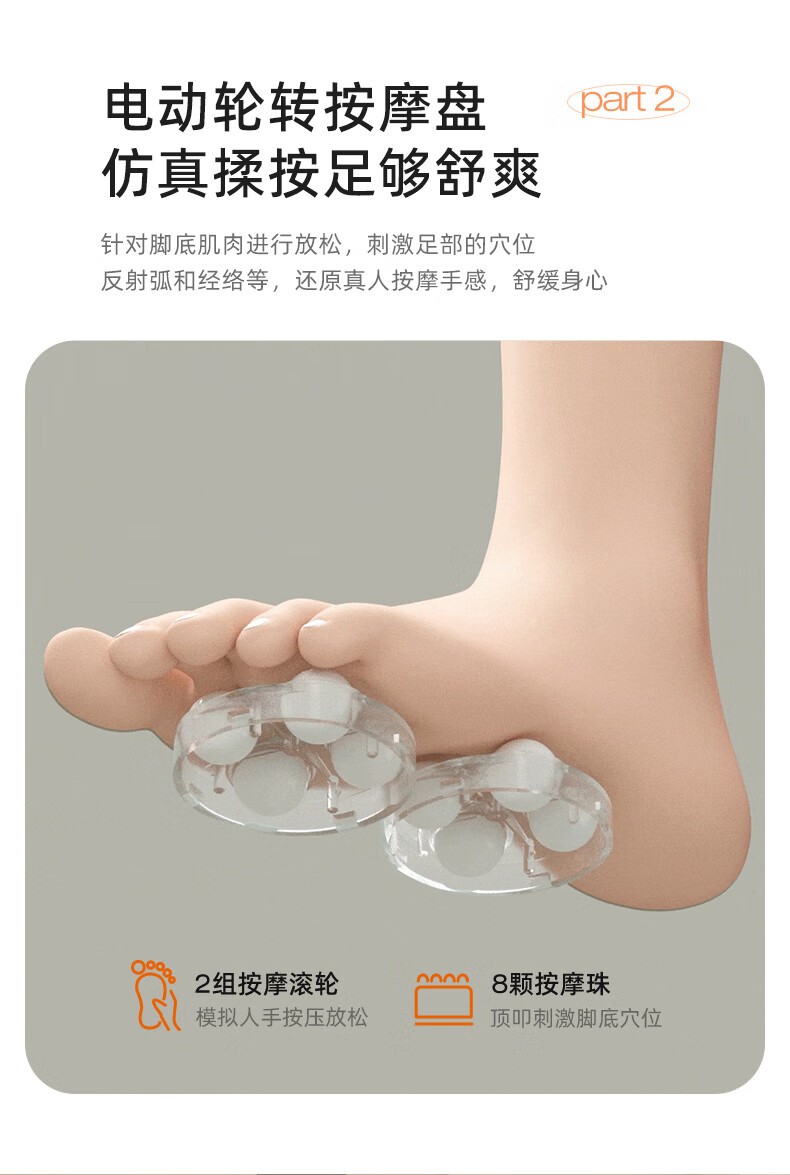 商品[国内直发] Bear|小熊摇篮兔��足浴盆泡脚桶洗脚泡脚盆 电动按摩恒温加热银离子高深桶zyp-e05v1,价格¥242,第5张图片详细描述