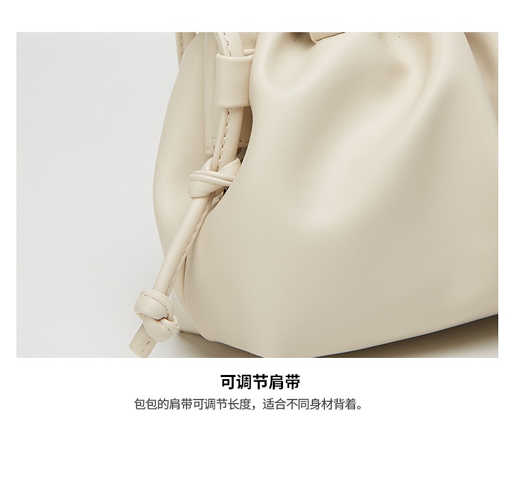 商品[国内直发] GLENVINTEN|格岚云顿云朵包女包褶皱手提云朵包2022夏日新品时尚简约百搭单肩斜跨夹子包,价格¥155,第11张图片详细描述