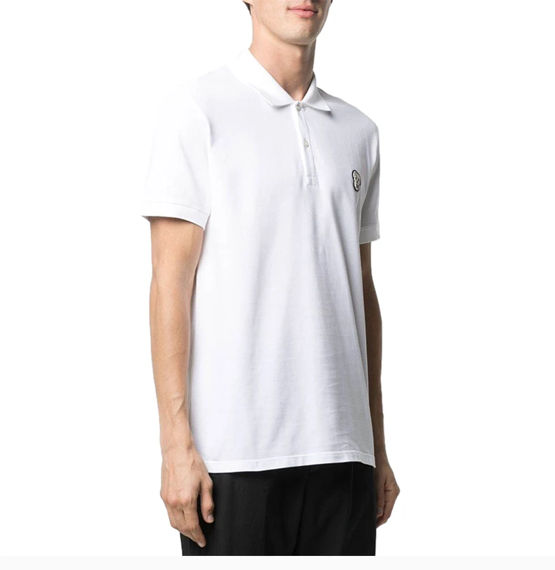 商品Alexander McQueen|ALEXANDER MCQUEEN 亚历山大·麦昆 男士白色棉质POLO衫 622106-QQX33-9000,价格¥1021,第4张图片详细描述