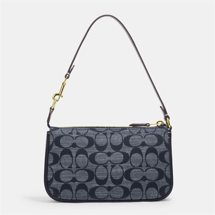 商品[国内直发] Coach|COACH 女士NOLITA19号手拿包香布雷平纹 CH149IMDEI 送礼好物,价格¥1225,第3张图片详细描述