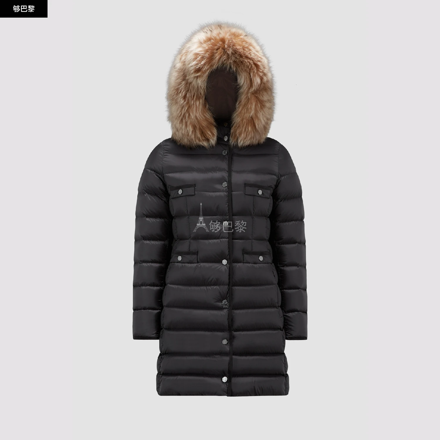 商品Moncler|包邮包税【预售7天发货】 MONCLER盟可睐 24春夏 女士 羽绒服 HIRMAFUR LONG DOWN JACKET J20931A00185595FE999,价格¥20433,第2张图片详细描述