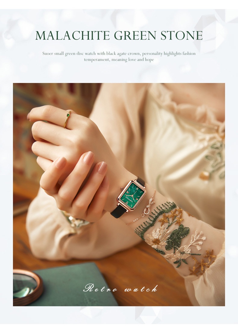 商品[国内直发] Mark Fairwhale|马克华菲品牌手表时尚小绿表女士手表,价格¥315,第11张图片详细描述