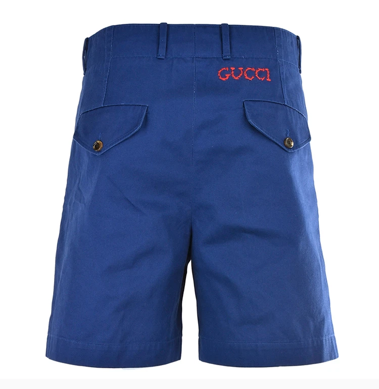 商品Gucci|GUCCI 蓝色男士短裤 545613-396H-4204,价格¥3374,第5张图片详细描述