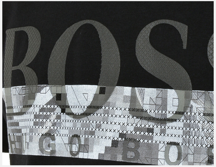 商品Hugo Boss|Hugo Boss 雨果博斯 男士纯棉logo短袖T恤 TEE6-181-6415-001,价格¥527,第10张图片详细描述