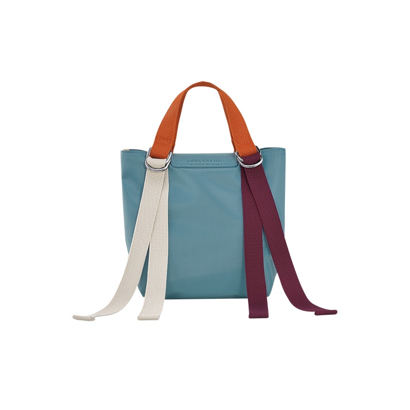 商品Longchamp|珑骧 女士帆布暗银色五金按扣开合饰有可调彩色节肩带迷你托特包（6色可选）,价格¥1122,第18张图片详细描述