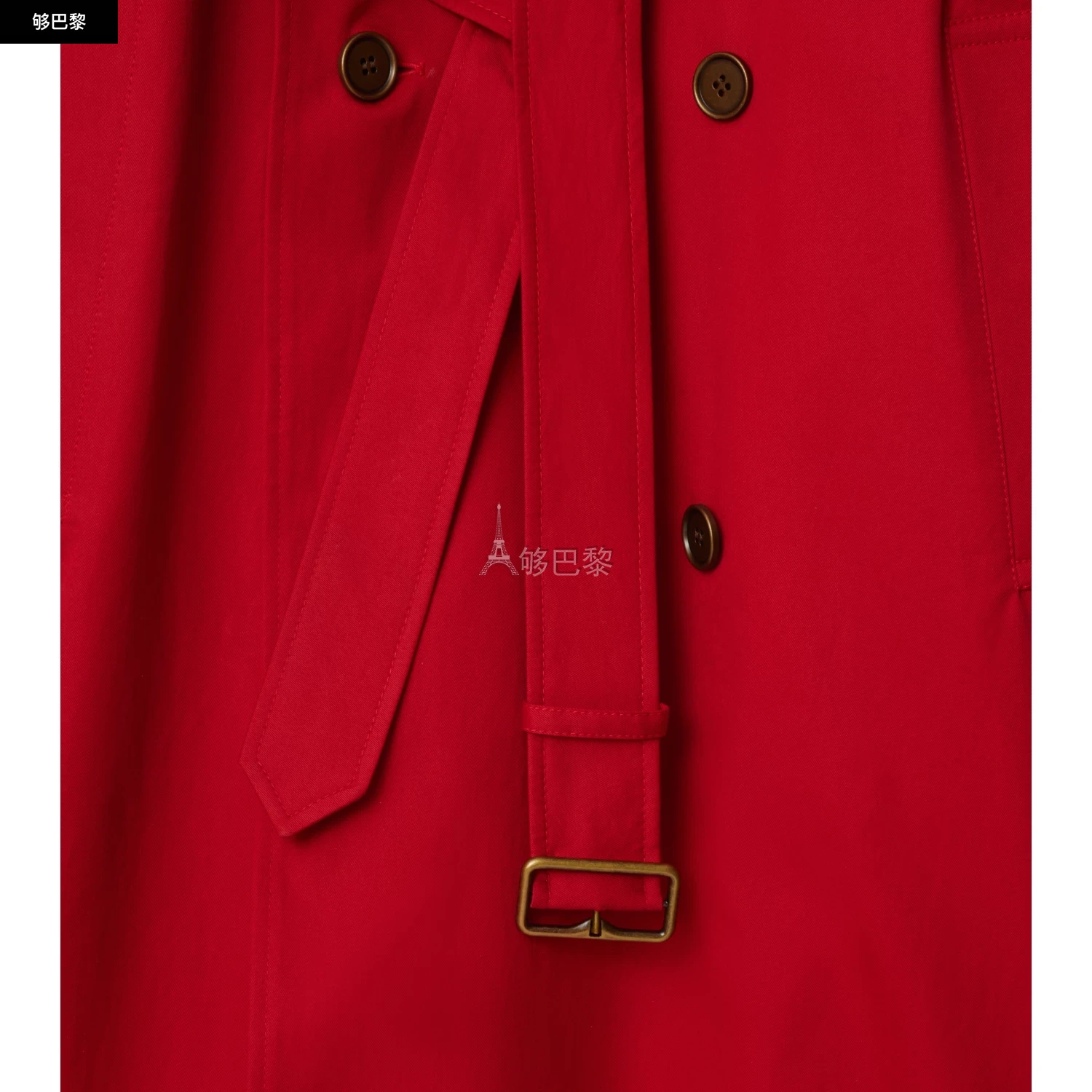 商品Burberry|【预售】 巴宝莉 25春夏 女士 风衣 卡斯尔福德版型 – 长款 Trench 风衣 81111631 ,价格¥18158,第3张图片详细描述