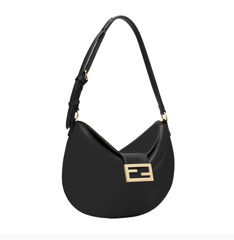 商品[国内直发] Fendi|FENDI SS21女士黑色小号牛角新月包 8BR790-AF2P-F0KUR,价格¥11769,第6张图片详细描述