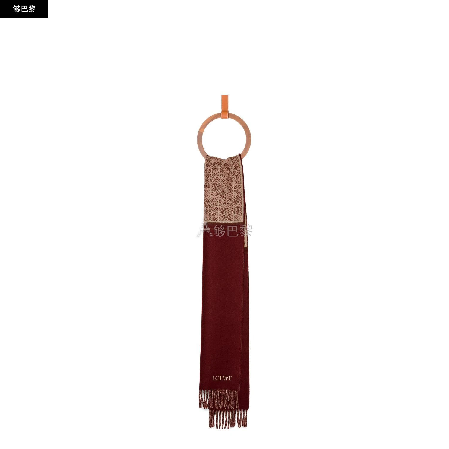 商品Loewe|【预售】 罗意威 25春夏 男士 围巾 羊毛和羊绒围巾 F606257XAI-7110 ,价格¥4382,第3张图片详细描述