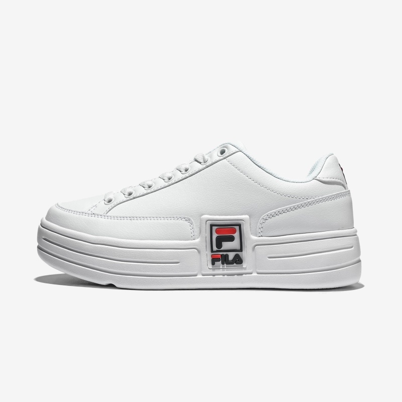 商品Fila|【享贝家】斐乐FILA 新款板鞋休闲鞋 男女同款 白色 1TM00622D100,价格¥282,第2张图片详细描述