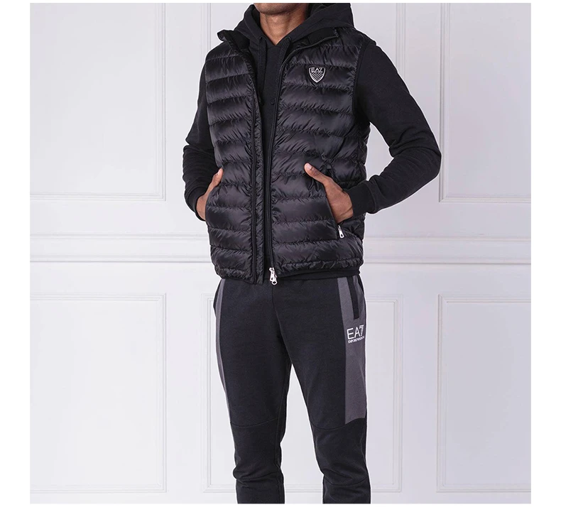 商品Emporio Armani|EMPORIO ARMANI 黑色男士马甲 6ZPQ02-PN22Z-1200,价格¥1383,第5张图片详细描述