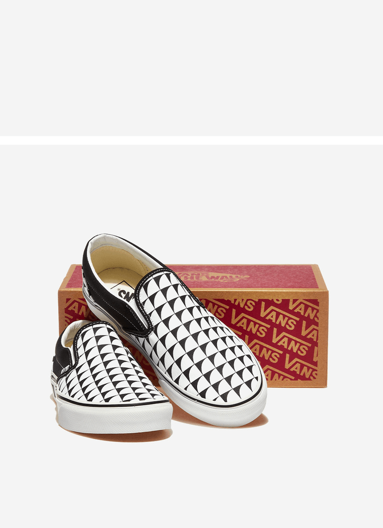 商品Vans|【Brilliant|包邮包税】万斯 CLASSIC SLIP-ON  休闲鞋 便鞋 一脚蹬 懒人鞋  VN000CT5BP7 CHECKERBOARD BLACK/TRUE WHITE,价格¥329,第7张图片详细描述