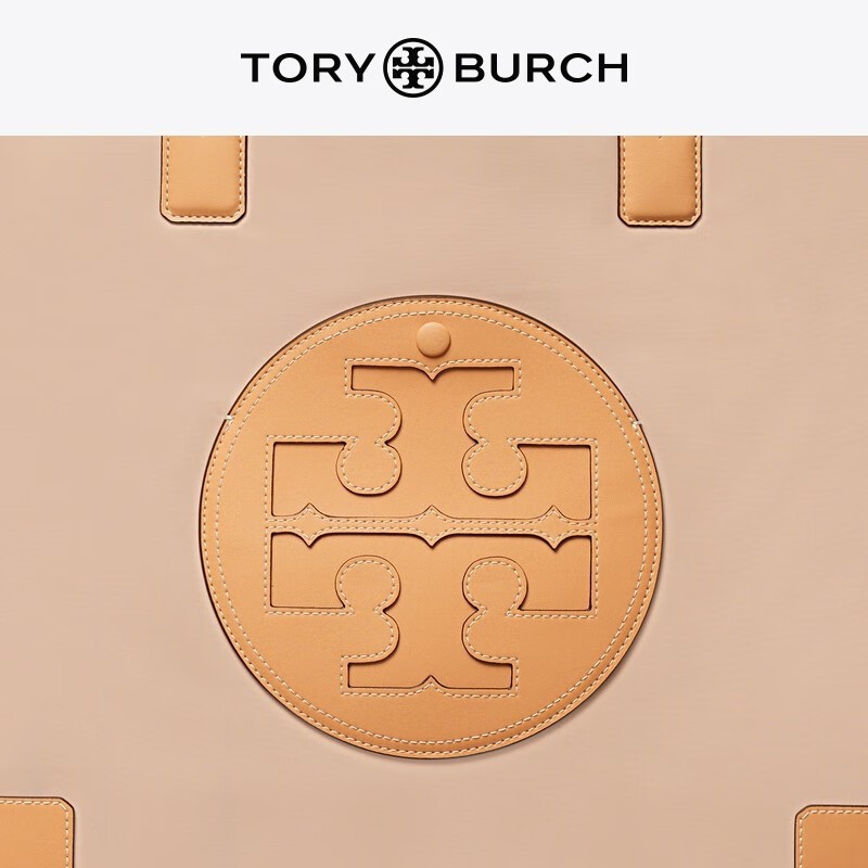 商品[国内直发] 【春节不打烊国内现货速发】 Tory Burch|汤丽柏琦 ELLA TB女包织物手提托特包女通勤底大号,价格¥1974,第2张图片详细描�述