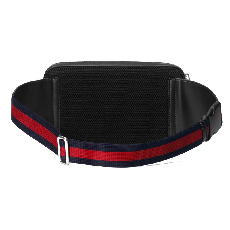 商品Gucci|GUCCI/古驰 男士黑色帆布双G腰包 ‎474293 K9RRN 1095,价格¥7793,第6张图片详细描述