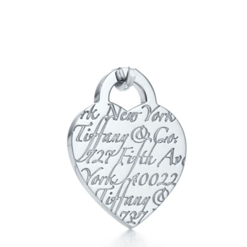 商品[国内直发] Tiffany & Co.|蒂芙尼心形蒂芙尼刻字吊坠,价格¥2628,第2张图片详细描述
