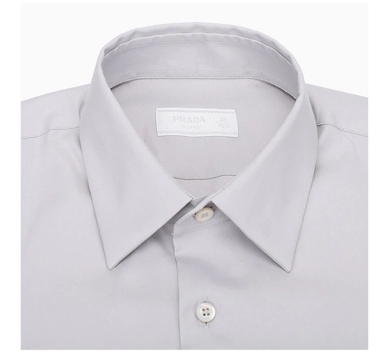 商品Prada|PRADA 男士衬衫灰蓝色 UCM608-F62-F0164,价格¥1649,第6张图片详细描述