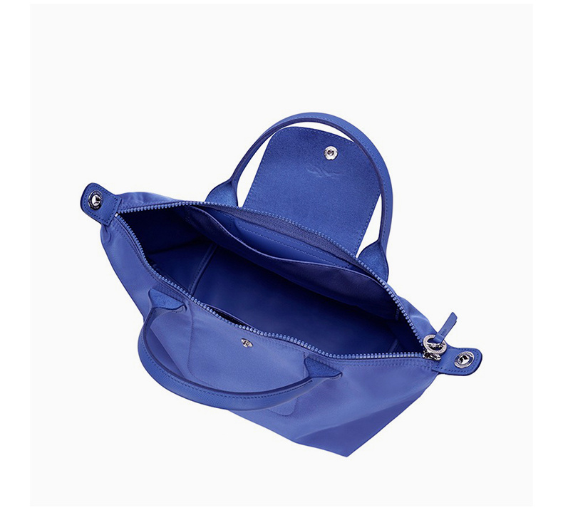 商品Longchamp|LONGCHAMP 女士宝蓝色尼龙小号手提斜挎包 1512598234,价格¥935,第10张图片详细描述