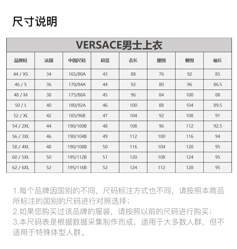 商品Versace|VERSACE 黑色男士T恤 AU10197-A232741-A1008,价格¥1080,第3张图片详细描述