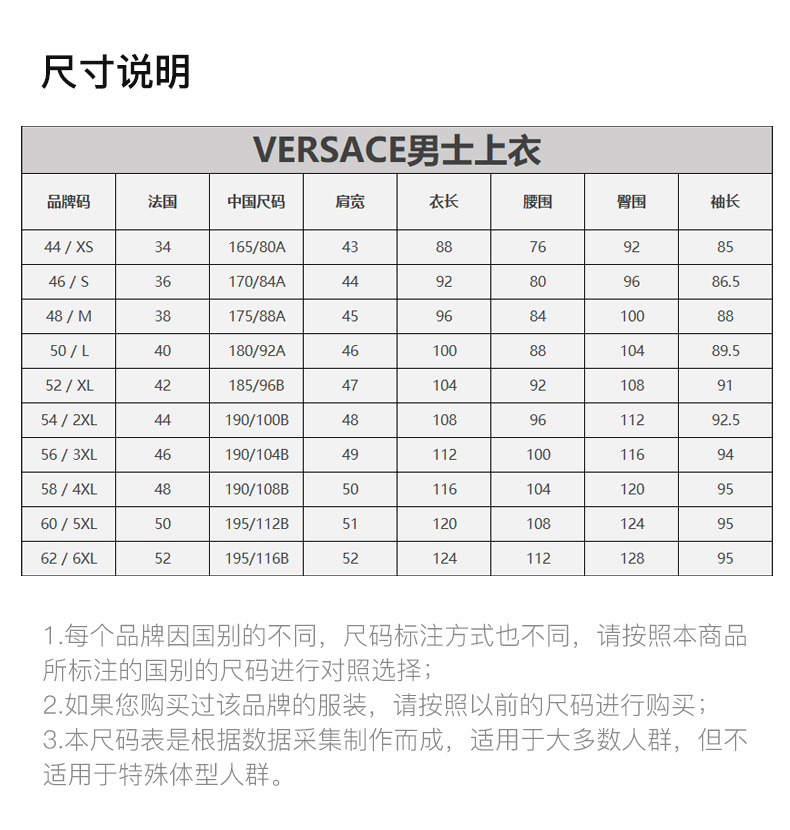 商品Versace|VERSACE/范思哲 男士长袖T恤（2件装）AU10197-A232741-A1008,价格¥868,第5张图片详细描述