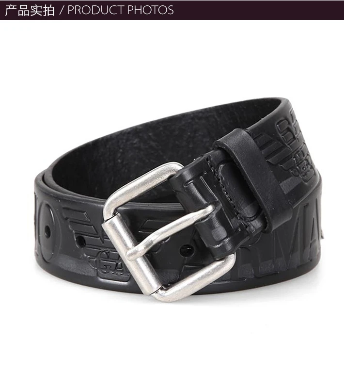商品[国内直发] Emporio Armani|EMPORIO ARMANI 黑色男士腰带 YEM881-YB41E-80001,价格¥1485,第12张图片详细描述