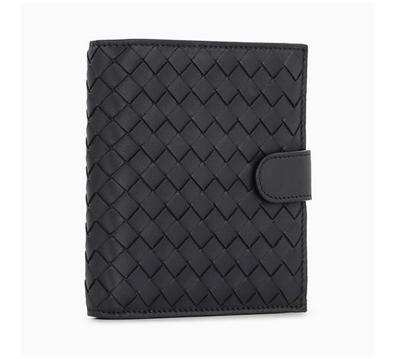 商品[国内直发] Bottega Veneta|BOTTEGA VENETA 男士黑色编织皮革短款钱包 163240-V001N-4014,价格¥2602,第5张图片详细描述