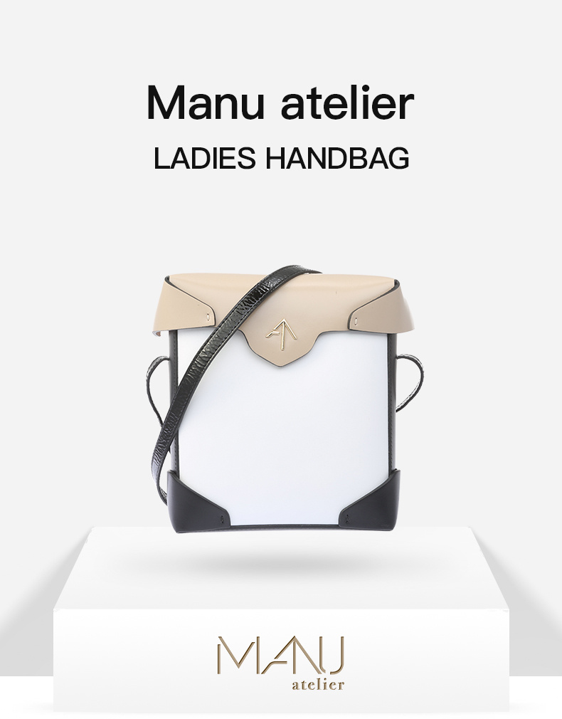 商品[国内直发] Manu Atelier|Manu atelier 白色牛皮手提包 2017871,价格¥1109,第1张图片详细描述