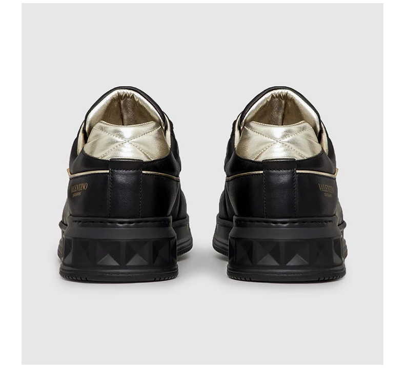 商品Valentino|VALENTINO 男士黑色皮革运动鞋 1Y2S0E71-RUS-ED6,价格¥3839,第6张图片详细描述
