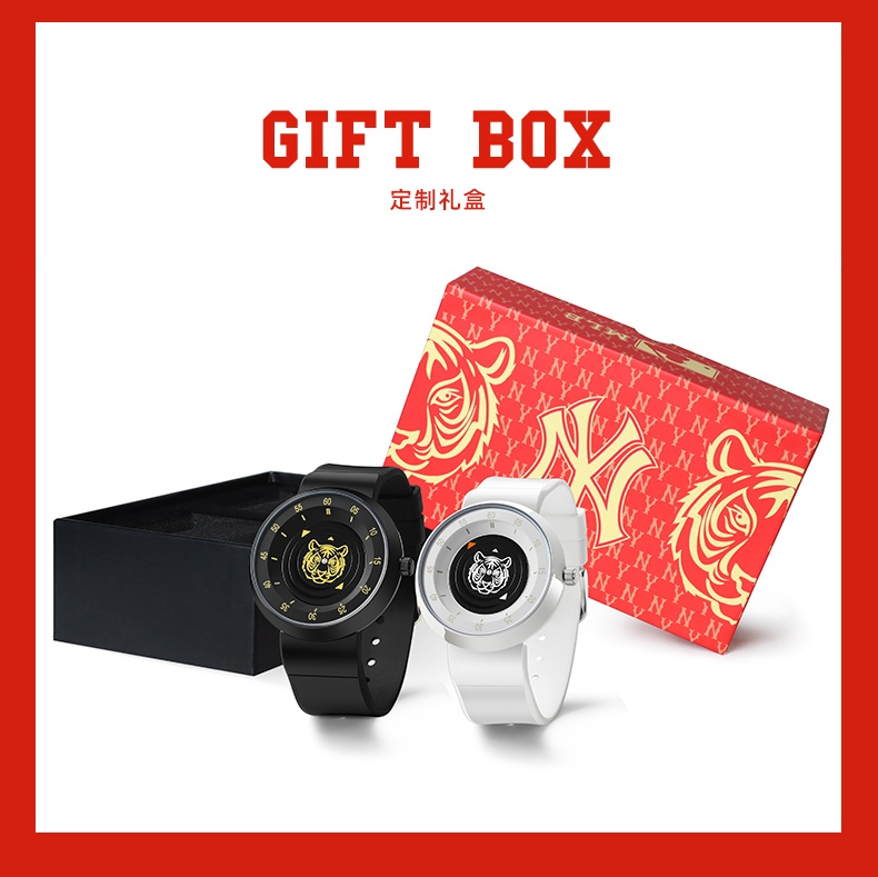 商品[国内直发] MLB|MLB美职棒NewYouk系列创意概念无指针情侣手表  虎年生肖款国潮风石英腕表,价格¥370,第13张图片详细描述