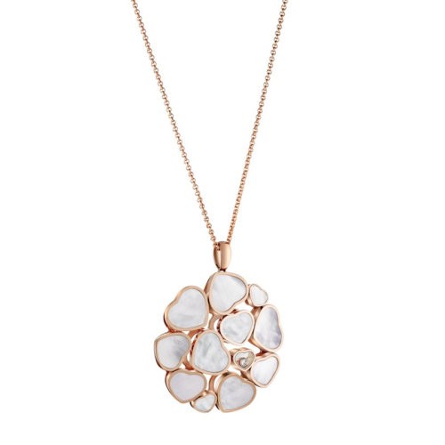 商品Chopard|【预售一周】Chopard/萧邦 Happy Hearts Cocktail 女士18K金快乐的爱心吊坠项链 79A483-5301,价格¥75249,第4张图片详细描述