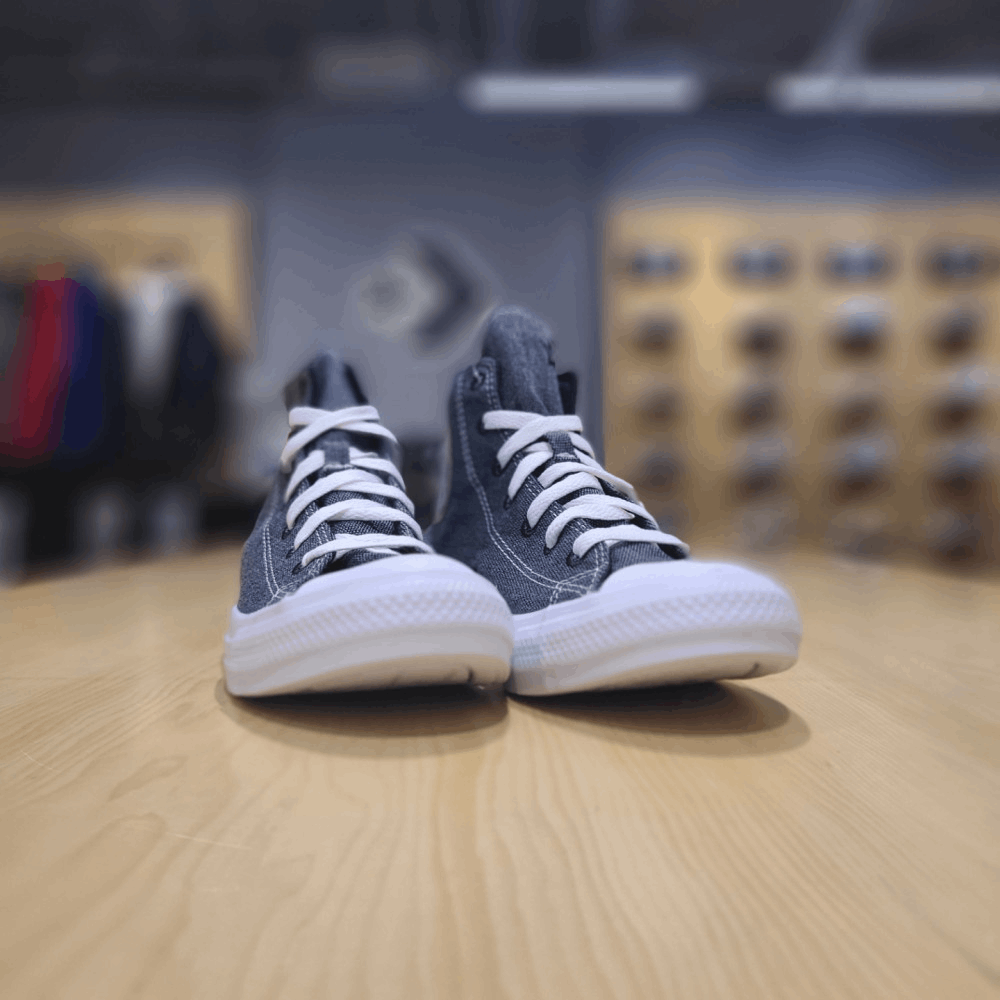 商品【预售商品15天发货】 Converse|【韩国直邮|包邮包税】匡威 CHUNK TAYLOR ALL STAR RENUE 高腰 黑色 柠檬 BENOME 帆布鞋 168595C,价格¥309,第3张图片详细描述