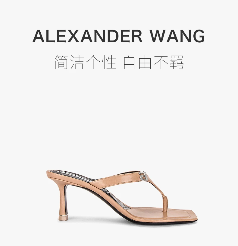 商品Alexander Wang|ALEXANDER WANG 粉色女士高跟凉鞋 30C220S025-272,价格¥1923,第1张图片详细描述