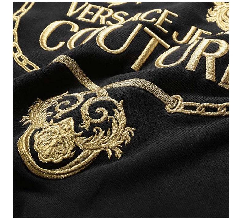 商品[国内直发] Versace|VERSACE JEANS COUTURE 黑色女士卫衣/帽衫 B6HVA73T-30318-K42,价格¥1945,第6张图片详细描述